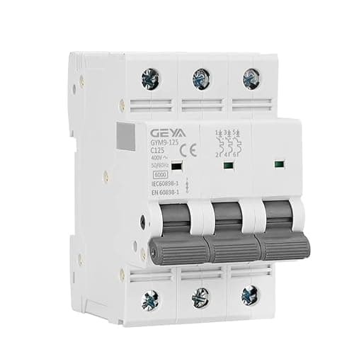 Image of Circuit breaker Gym9-125 MCB 3p 80A 100A 125A AC C Curve switch Miniauture Breaker 3-pole width 53.4 mm 40 0V 6ka(25v)