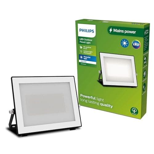 Image of PHILIPS Lois Outdoor Floodlight, 50 W, 3000 K, Black