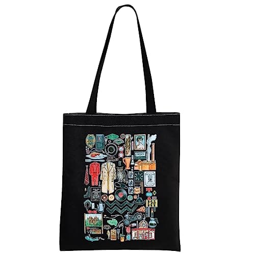 Image of Twin Peaks Inspired Gift Tote Bag - Merchandise for Fans (Black)
