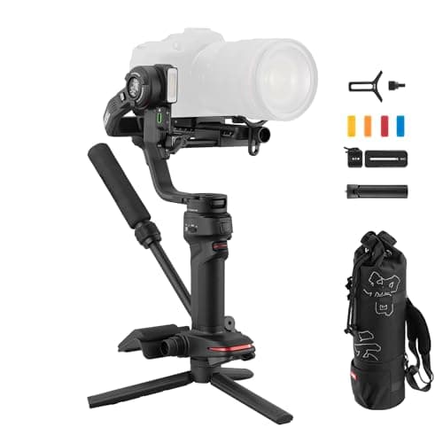 Image of ZHIYUN Weebill 3 Combo [Official] Gimbal Stabilizer for DSLR & Mirrorless Camera with Sling Mode 2.0, Wrist Rest, Built-in Fill Light, Mic, Backpack, Tripod, Compatible with Sony Nikon Canon Fujifilm