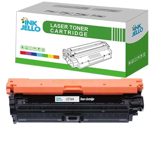 Image of InkJello Remanufactured Toner Cartridge Replacement for HP Colour LaserJet CP5225 CP5225dn CP5225n CE740A (Black)