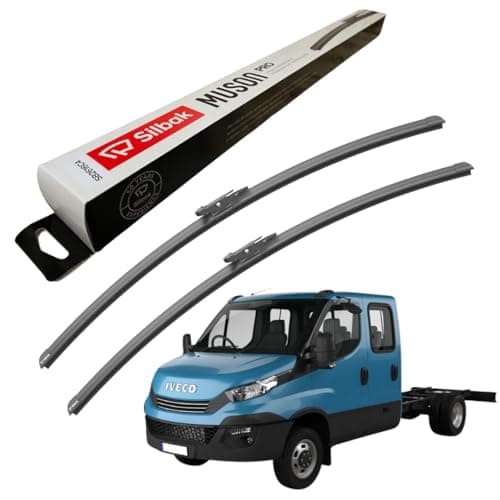 Image of Silbak Windscreen Wipers, fits for IVECO DAILY (2014 ONWARDS) Front Wiper Blades, 630mm/630mm