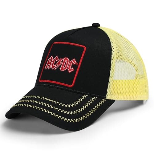 Image of Amplified AC/DC Trucker Cap (One Size) (Black/Yellow)
