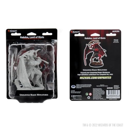 Image of WizKids Miniature - Rakdos, Lord of Riots (Demon) - Medium, Orange, Unpainted, Collectible, Fantasy, 1 Player, No Assembly, No Batteries, Teen, Adult