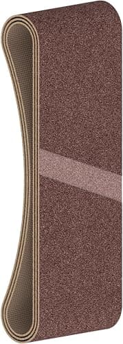 Image of Bosch 3X PRO Paint on Wood and Hardwood X440 Sanding Belt for Sanders (for Paint on Wood, Hardwood, 65 x 410 mm, Grit 120, Professional Accessory Belt Sander)