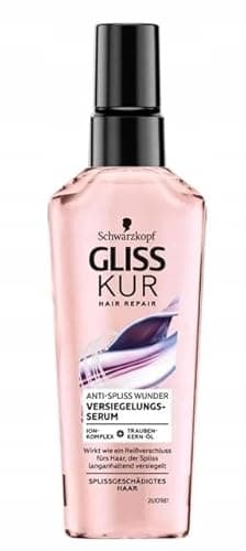 Image of Gliss Kur Serum Anti-Split Ends Miracle (75ml) Hair Serum Provides Long Lasting Split Ends Sealing and Protects Hair While Blow Drying
