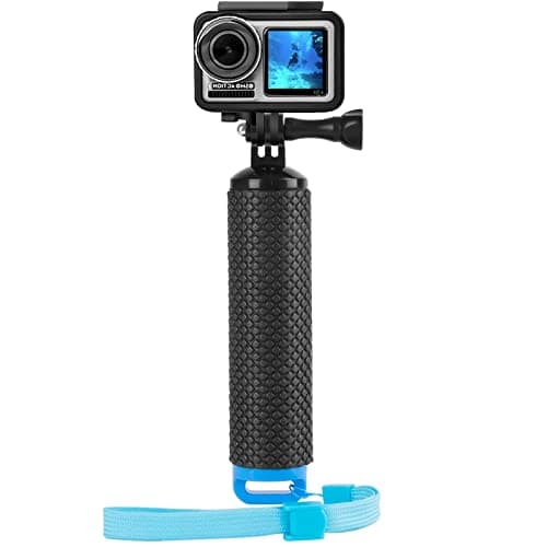 Image of Waterproof Floating Handle Grip Anti-Slip Floating Bobber Stick Floaty Handler Holder Mount with Lanyard for Go Pro Hero 11/10/9/8/7/6/5/4/3 Session DJI Osmo and Other Action Cameras