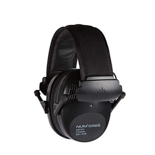 Image of Num'Axes Acoustic Electronic Earmuffs Cas1034 Black 1 Unit 280g