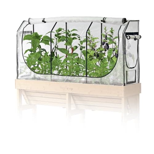 Image of Greenhouse Frame & Multi Cover Set for VegTrug Wall Hugger 1.8m