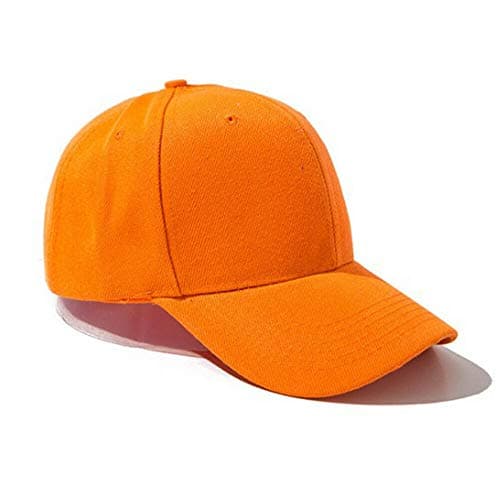Image of Boolavard Baseball Cap Adjustable Size for Running Workouts and Outdoor Activities All Seasons (Orange)