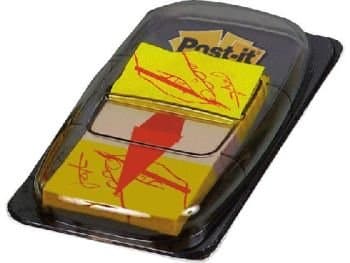 Image of Post-it Sign Here Index Pack of 50 W25mm Ref 680-9