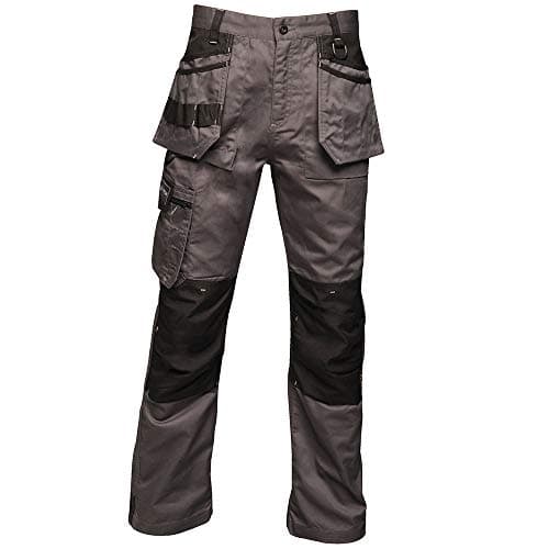 Image of Regatta Mens Incursion Work Trousers (38R) (Iron Grey)