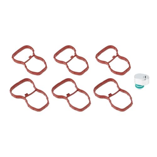 Image of A ABSOPRO No.11618511363/11617807480 Intake Manifold Gasket with Intake Flap Delete Blank Plug for BMW N57 N57S Engines Intake Manifold Gasket Set