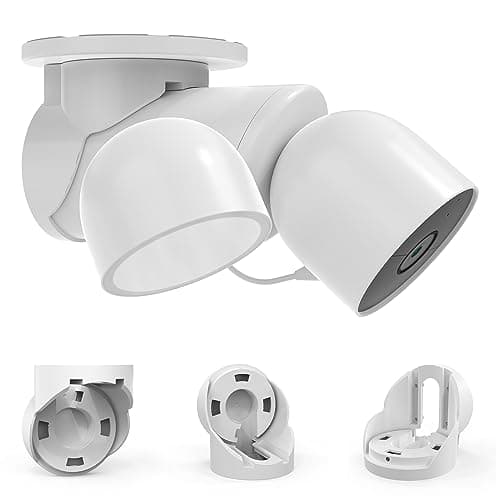 Image of EDUP Eave Mount for Google Nest Cam with Floodlight and Nest Cam Outdoor Wired, ABS Outdoor Camera Mount Bracket with Protective Cover, Stable and Durable Eave Mount for Enhanced Security