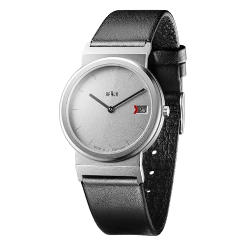 Image of Braun Unisex-Adult Quartz Watch, Analogue Classic Display and Leather Strap AW50