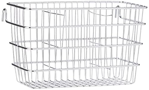Image of KitchenCraft Cutlery Drainer Caddy with Hooks, Metal Cutlery Holder, Robust and Hygienic 25 x 25cm (1 x 1''), Silver