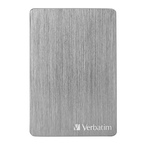 Image of Verbatim Store ’n’ Go ALU Slim Portable Hard Drive – 1TB (Silver)