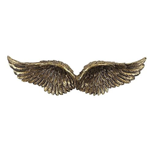 Image of Something Different GA_59730 Wall Decor | Antique Gold Hanging Angel Wings 30cm | 1pc. 243g, Multicolor