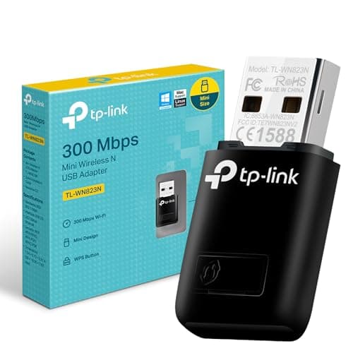 Image of TP-Link TL-WN823N Mini USB WiFi Adapter for PC, USB WiFi Dongle for PC, Windows 11/10/8.1/8/7/XP, Mac OS, Linux, SoftAP Mode, Mini-sized Design & Portable, Easy Setup, HD Video/Gaming/Streaming