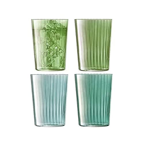 Image of LSA International Gems Tumbler 560ml Assorted Jade | Set of 4 | Mouthblown & Handmade Glass | GM06