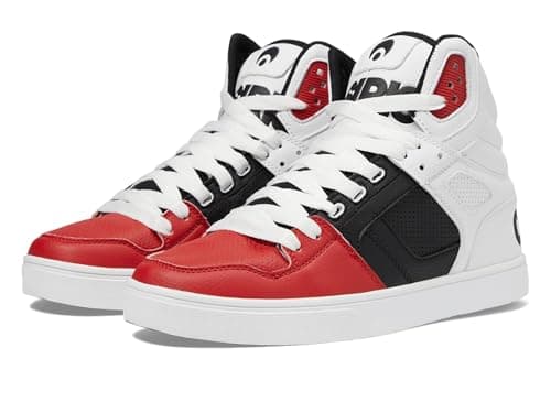 Image of Osiris Mens Clone, White/Black/Red, 11