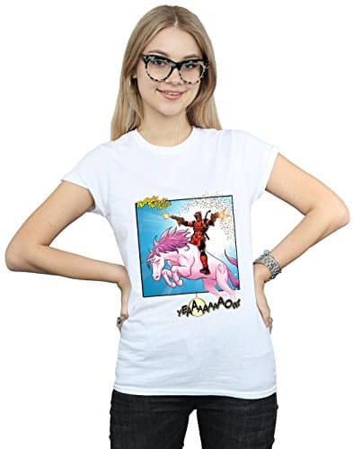Image of Marvel Women's Deadpool Hey You T-Shirt White XX-Large