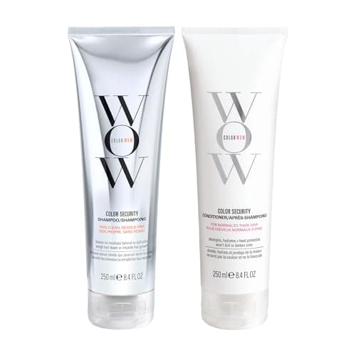 Image of COLOR WOW Color Security Shampoo & Conditioner Duo – Sulphate-Free, Hydrating Cleanse + Moisture for Normal to Thick Hair | No Residue, Vegan, Cruelty-Free, 2 x 250ml