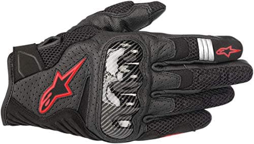 Image of Alpinestars Motorcycle gloves Smx-1 Air V2 Gloves Black Red Fluo, Black/Red, L 35705181030- L