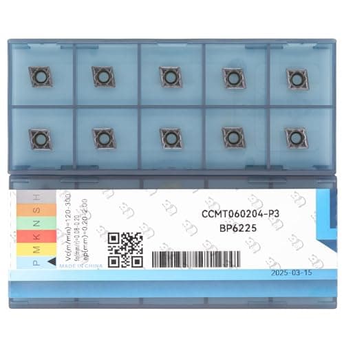 Image of CDBP Ccmt 21.51 Ccmt060204 Carbide Indexable Inserts - Carbide Turning Tools for Lathe, 10 pcs