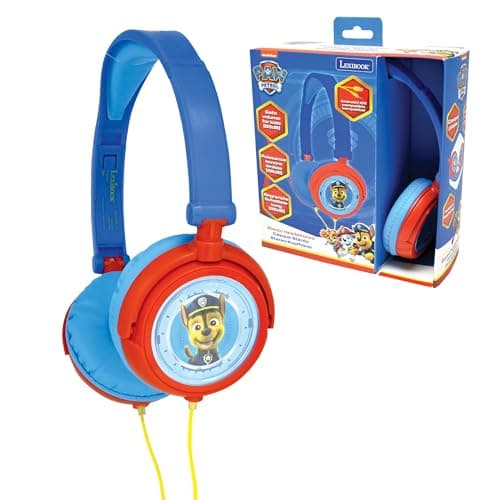 Image of LEXIBOOK, Paw Patrol, Stereo Headphones, kids safe volume, foldable and adjustable, blue/red, HP015PA