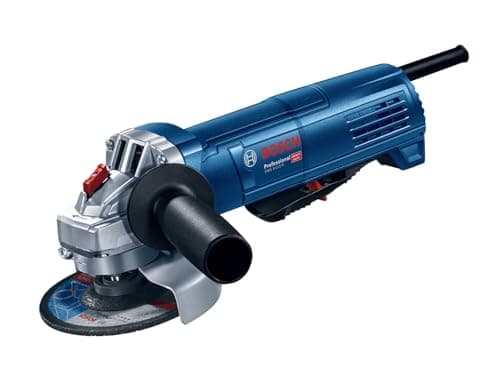 Image of Bosch Professional Angle Grinder GWS 9-115 P (110V, 900 W, Including Auxiliary Handle, Backing Flange, Locking nut, Protective Guard, Two-Hole Spanner, in Cardboard Box)