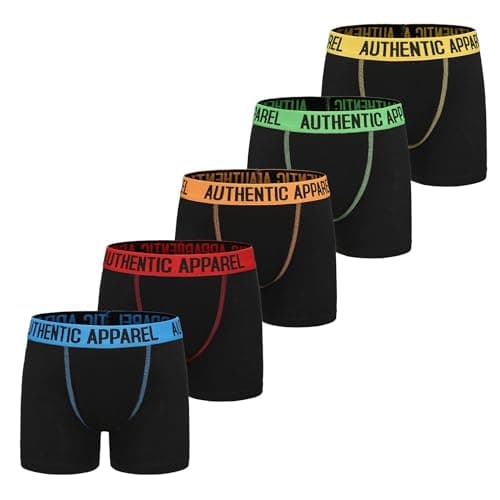 Image of The Essentials Wardrobe Boys FCO 5 Pack Boxer - 10/11 YRS - Black