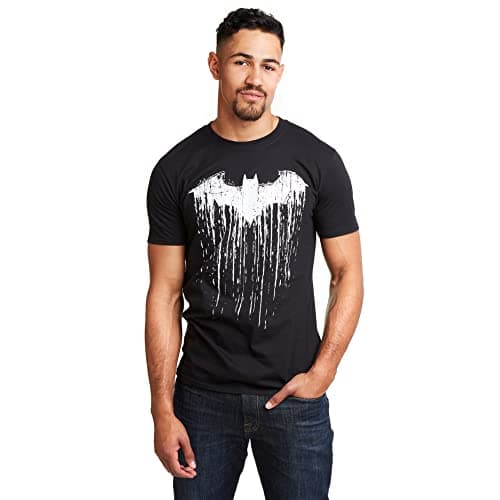Image of DC Comics Men's Batman Paint T Shirt, Black, L UK
