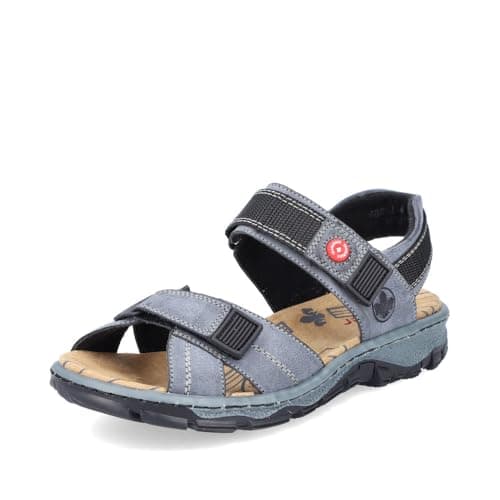 Image of Rieker Women's Classic Sandals 68851, Women's Sandals, Blue 14, 4 UK