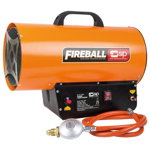 Image of SIP FIREBALL 1030 Propane Gas Space Heater, Electric 230V, 30kW / 102,364 BTU/hr, 24,367ft³ Heating Area
