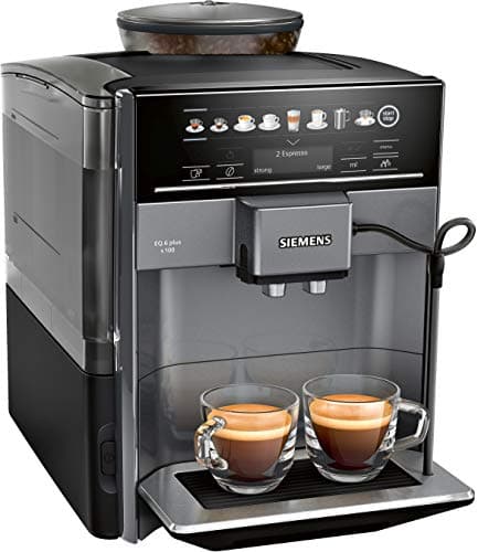 Image of Siemens EQ6 TE651209GB Bean to Cup Coffee Machine - Titanium
