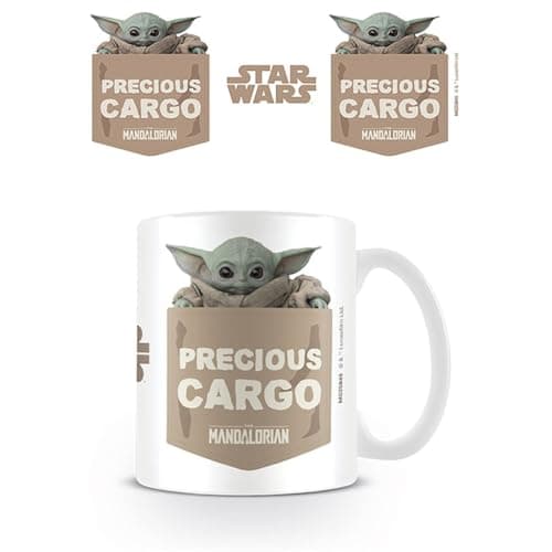 Image of Disney Star Wars The Mandalorian (Precious Cargo) Tea and Coffee Mug White