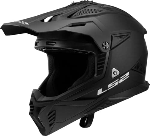 Image of LS2 Off Road Motocross Motorcycle Helmet. MX708 FAST II SOLID MATT BLACK-06 (XL) 61-62cm