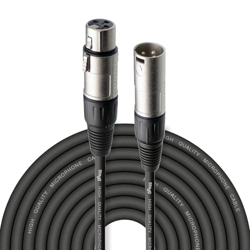Image of Stagg 20M / 66ft XLR to XLR Cable, 3-Pin Male to Female, Suitable for Microphone, PA System, Audio Mixer, Studio Monitors, Audio Recording