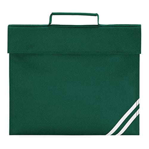 Image of QUADRA Classic Book Bag School Bag - 8 Colours (Bottle Green)
