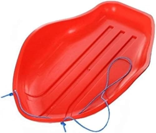 Image of Heavy Duty Snow Sledge Delta Sleigh with Rope - Durable Plastic