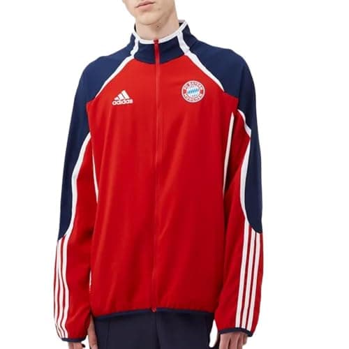 Image of adidas Bayern Munich Men's Red Tracksuit Jacket 2022, Red, L