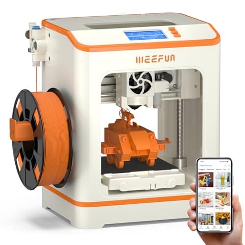 Image of TINA2C 3D Printer, WEEFUN 3D Printers Fully Assembled with WiFi Cloud Print, APP Smart Control Mini 3D Printer for Beginners and Kids, Auto Leveling DIY 3D Printers Fully Open Source for Home, School