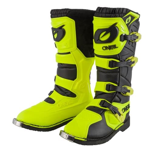 Image of O'NEAL | Motocross Boots | Enduro Motorcycle | Comfort Air-Mesh-Insole, four buckles, high quality synthetic material | Boots Rider Pro | Adult | Black Neon Yellow | Size 40