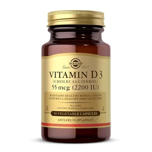 Image of Solgar Vitamin D3 Vegetable Capsules, 50 Count