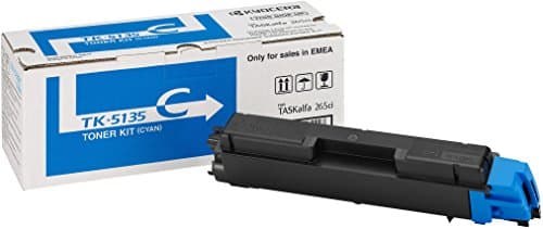 Image of Kyocera TK-5135C Toner Cyan, 5,000 Pages, Original Premium Printer Cartridge 1T02PACNL0 compatible with TASKalfa 265ci, TASKalfa 266ci