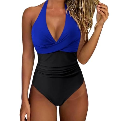 Image of Women's One-Piece Swimsuits Wired Twist Front Bathing Suit Beachwear Vacation Slimming Sexy Monokini Padded Swimsuit Swimwear Swimming Costume Strapless Swimsuits for Women