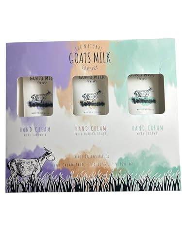 Image of The Natural Goats Milk Company - Hand Cream Trio Box Set | Lavender + Manuka Honey + Coconut | 3 x 125ml [Imperfect Packaging]