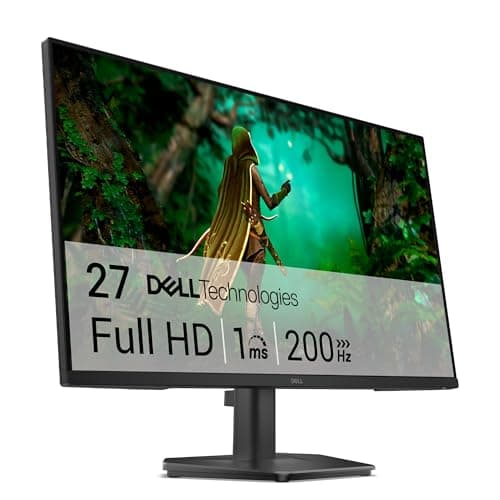 Image of Dell 27 Gaming Monitor - SE2725HG, Full HD (1920x1080), 200Hz, Fast IPS, 1ms, AMD FreeSync Premium, 99% sRGB, VESA (100x100mm), DisplayPort, 2 HDMI, 3 Year Warranty, Black