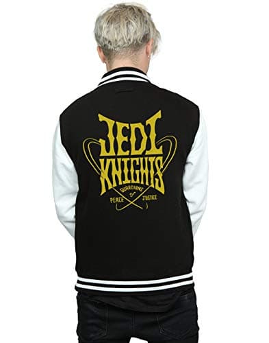 Image of Absolute Cult Star Wars Men's Jedi Knights Varsity Jacket Black/White Medium